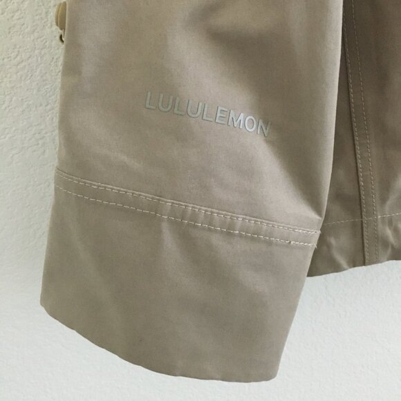LULULEMON Gathering Storm Short Jacket Womens Size 4 Waterproof Windproof Beige - Picture 14 of 16